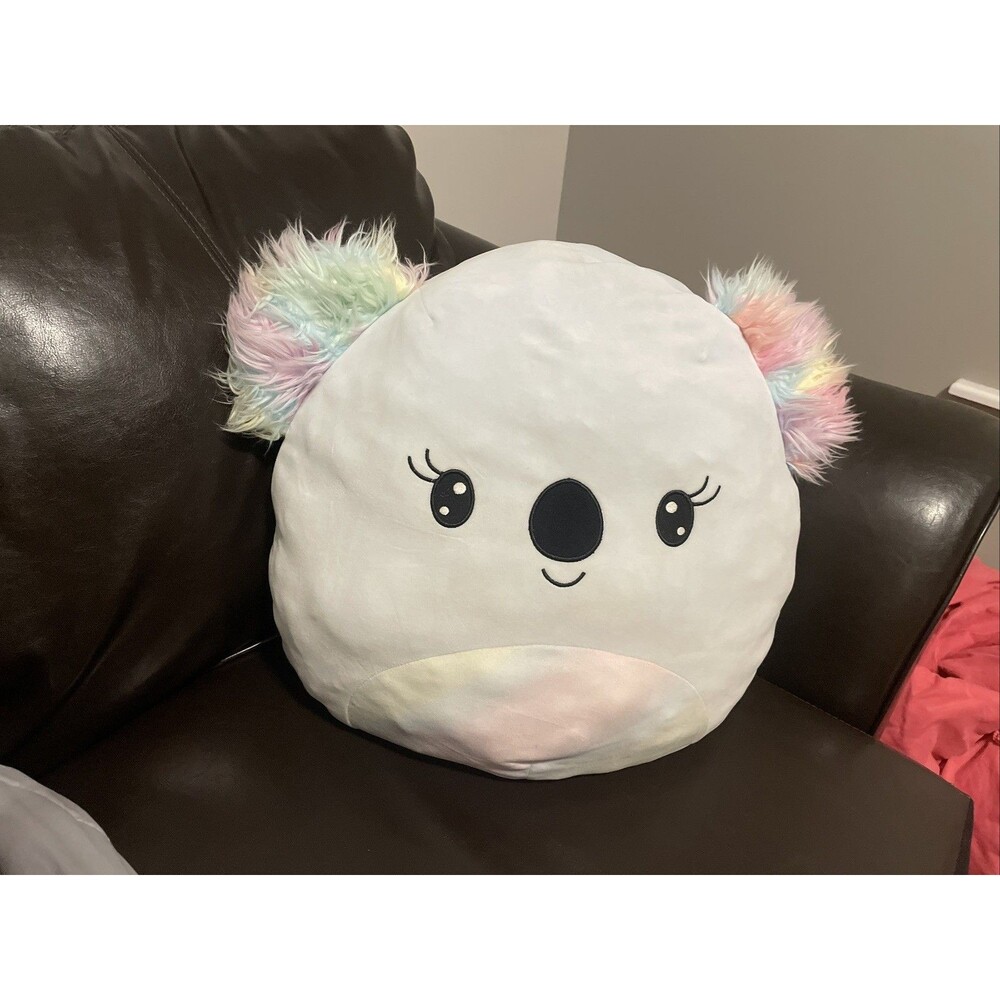 Squishmallow Kelina Koala Plush 20'' + Gray And Rainbow Colorful EUC HUGE